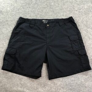 5.11 Tactical Series Mens Cargo Shorts US 44 Black Polyester Ripstop Utility
